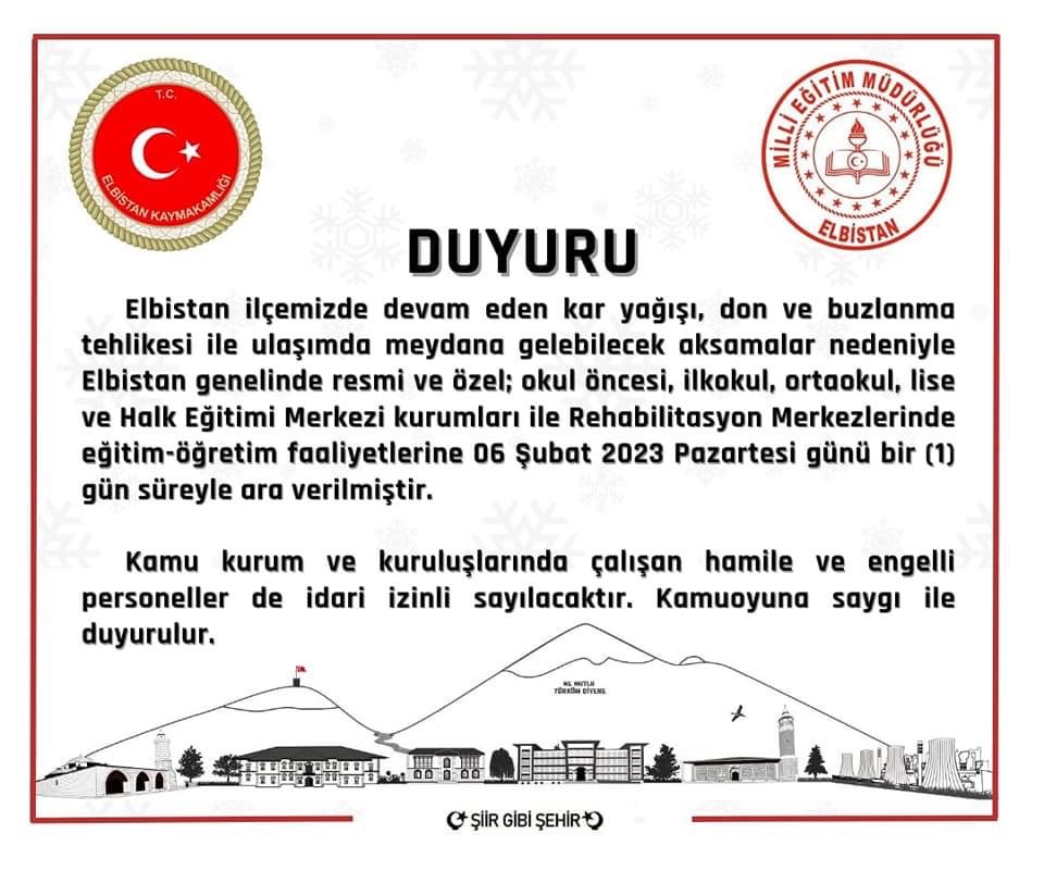 Okullar Tatil!!!